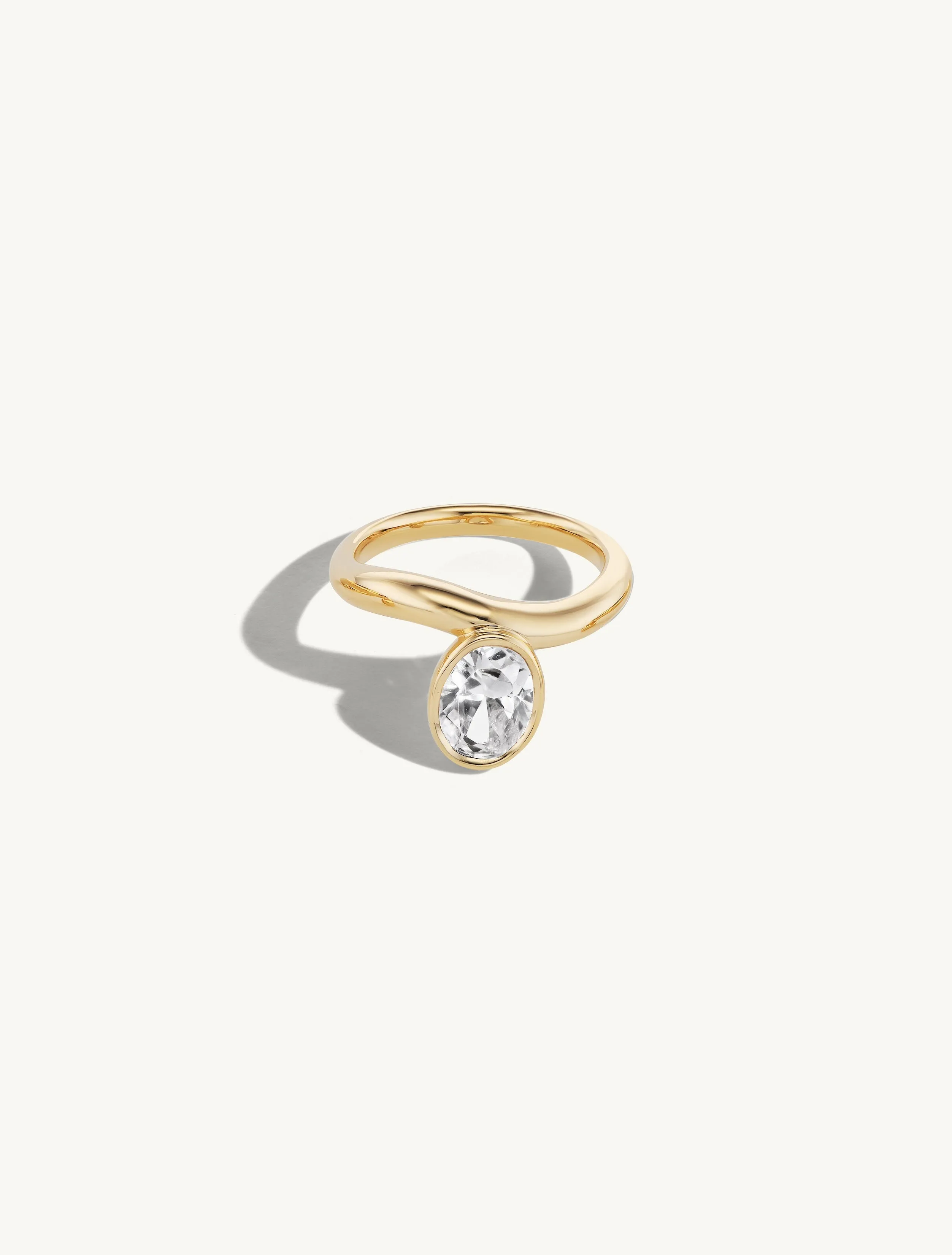 Solo Oval Diamond Ring sold by Sophie Ratner