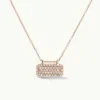 Horizontal Diamond Studded Tag Necklace sold by Sophie Ratner