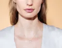 Horizontal Diamond Studded Tag Necklace sold by Sophie Ratner