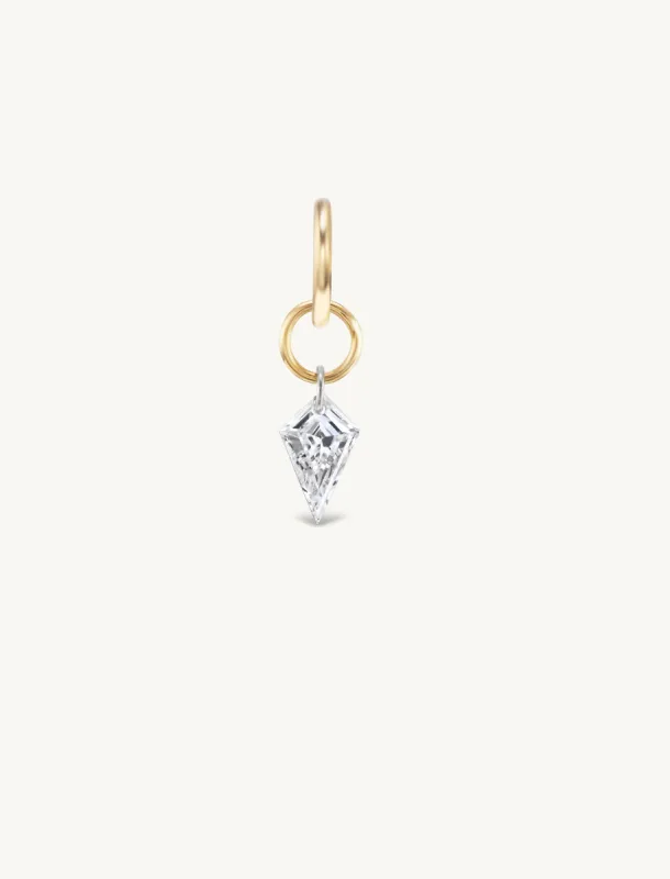 Small Kite Pierced Diamond Charm for Chains sold by Sophie Ratner