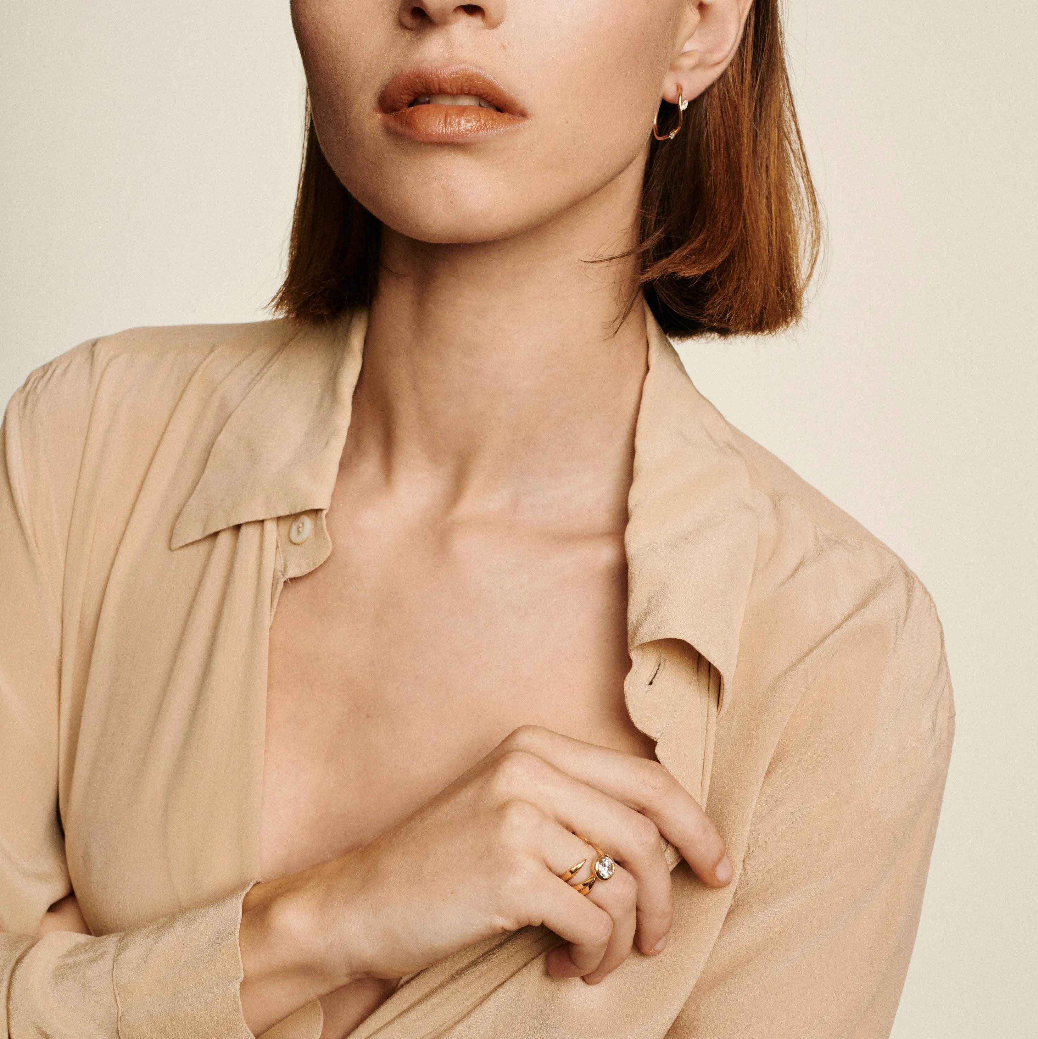 Tapered Engagement Try-On Ring sold by Sophie Ratner product image thumbnail 3