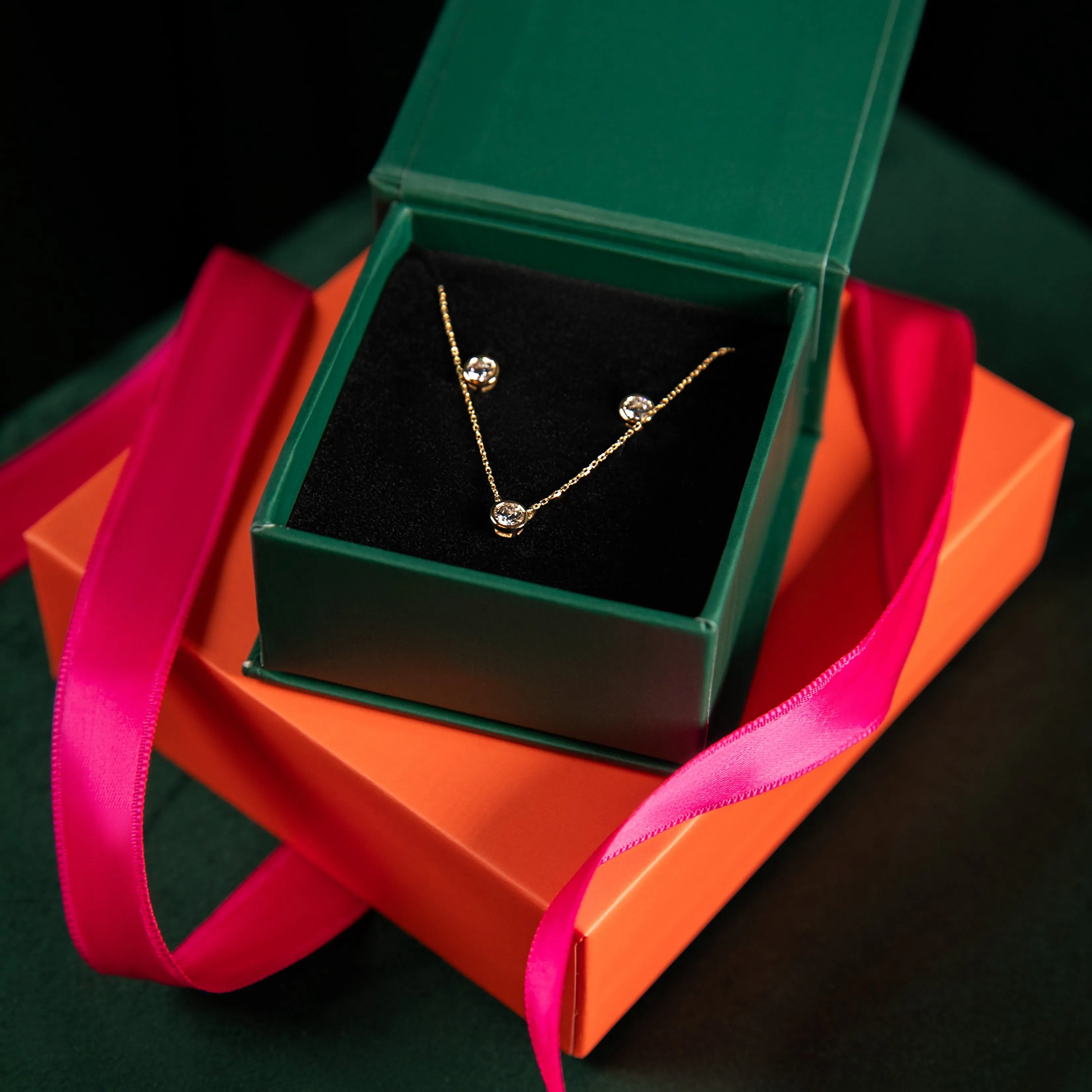 Free Holiday Gift Box: Diamond Studs & Necklace sold by Sophie Ratner