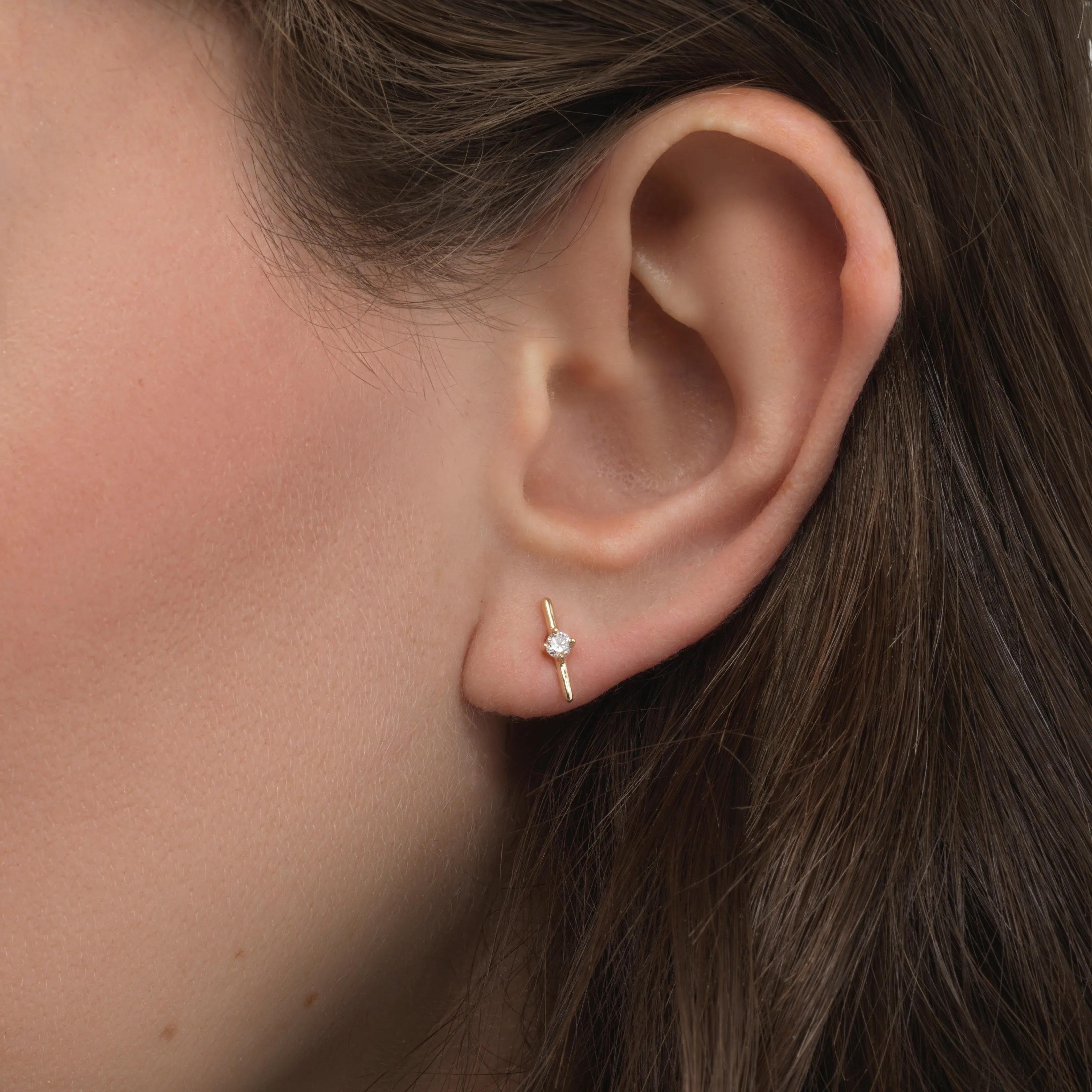 Round Dash Studs - In Stock sold by Sophie Ratner product image thumbnail 2