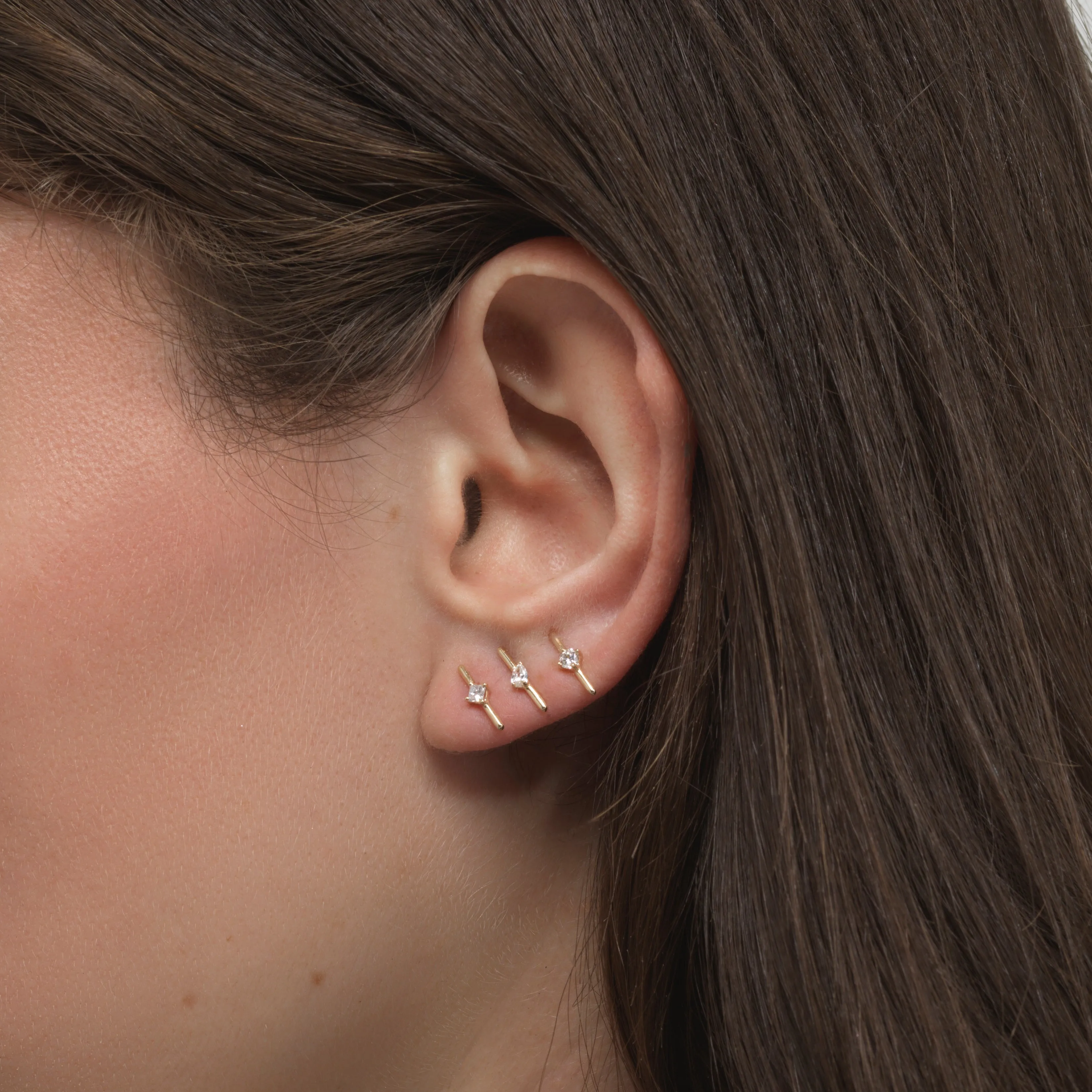 Round Dash Studs - In Stock sold by Sophie Ratner product image thumbnail 3