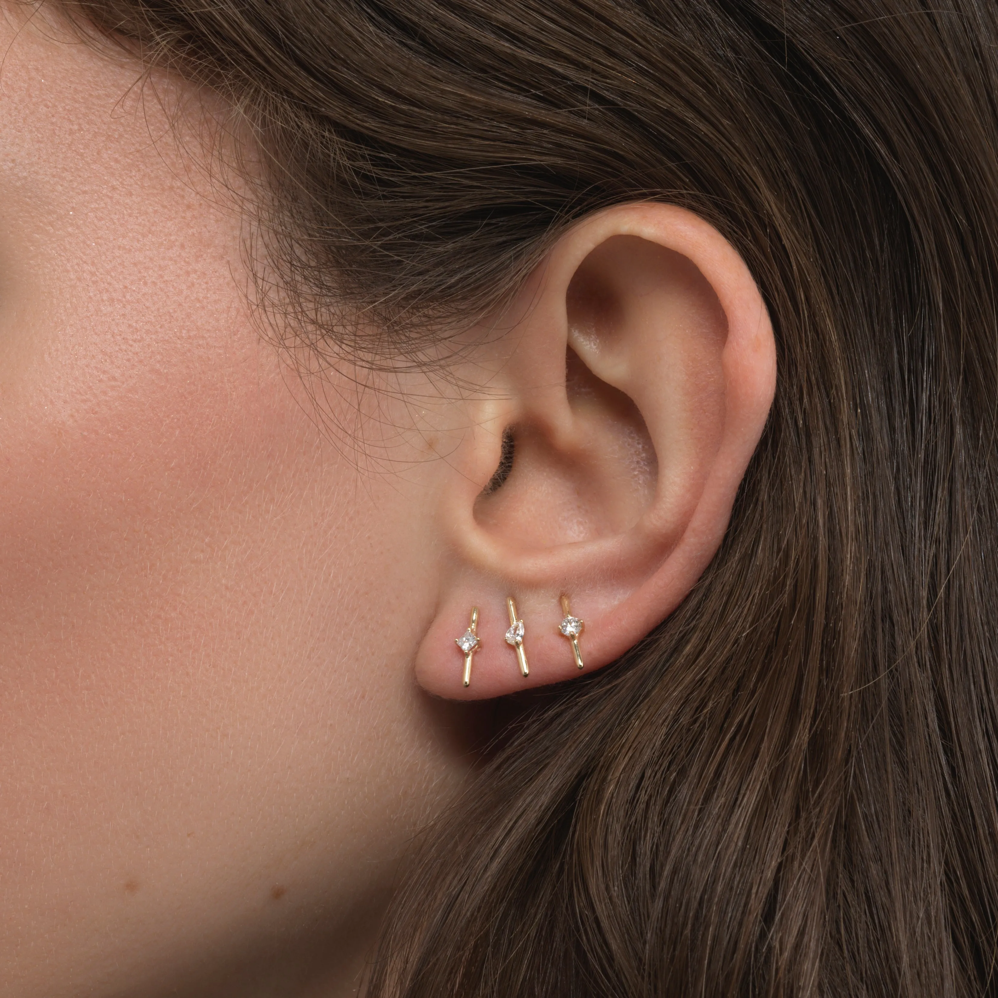 Round Dash Studs - In Stock sold by Sophie Ratner product image thumbnail 4