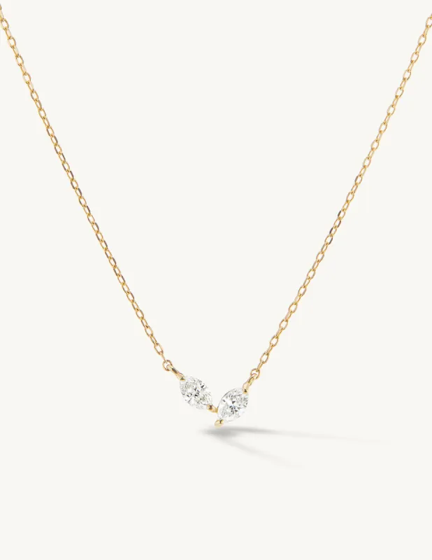 Twin Marquise Pendant - In Stock sold by Sophie Ratner