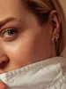 Wide Hoop with Diamond - In Stock sold by Sophie Ratner