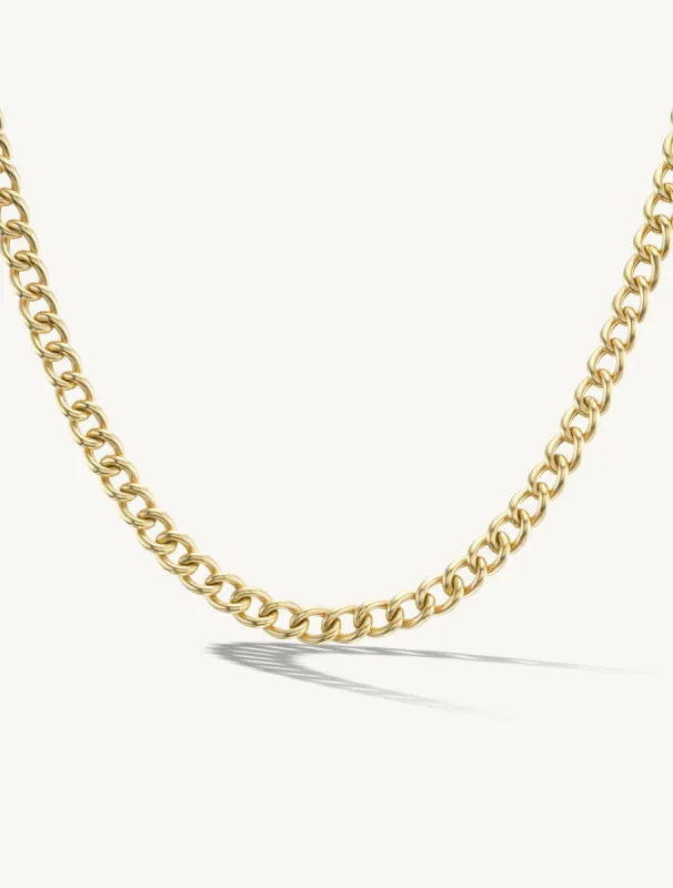Elongated Cuban Chain Necklace - In Stock sold by Sophie Ratner
