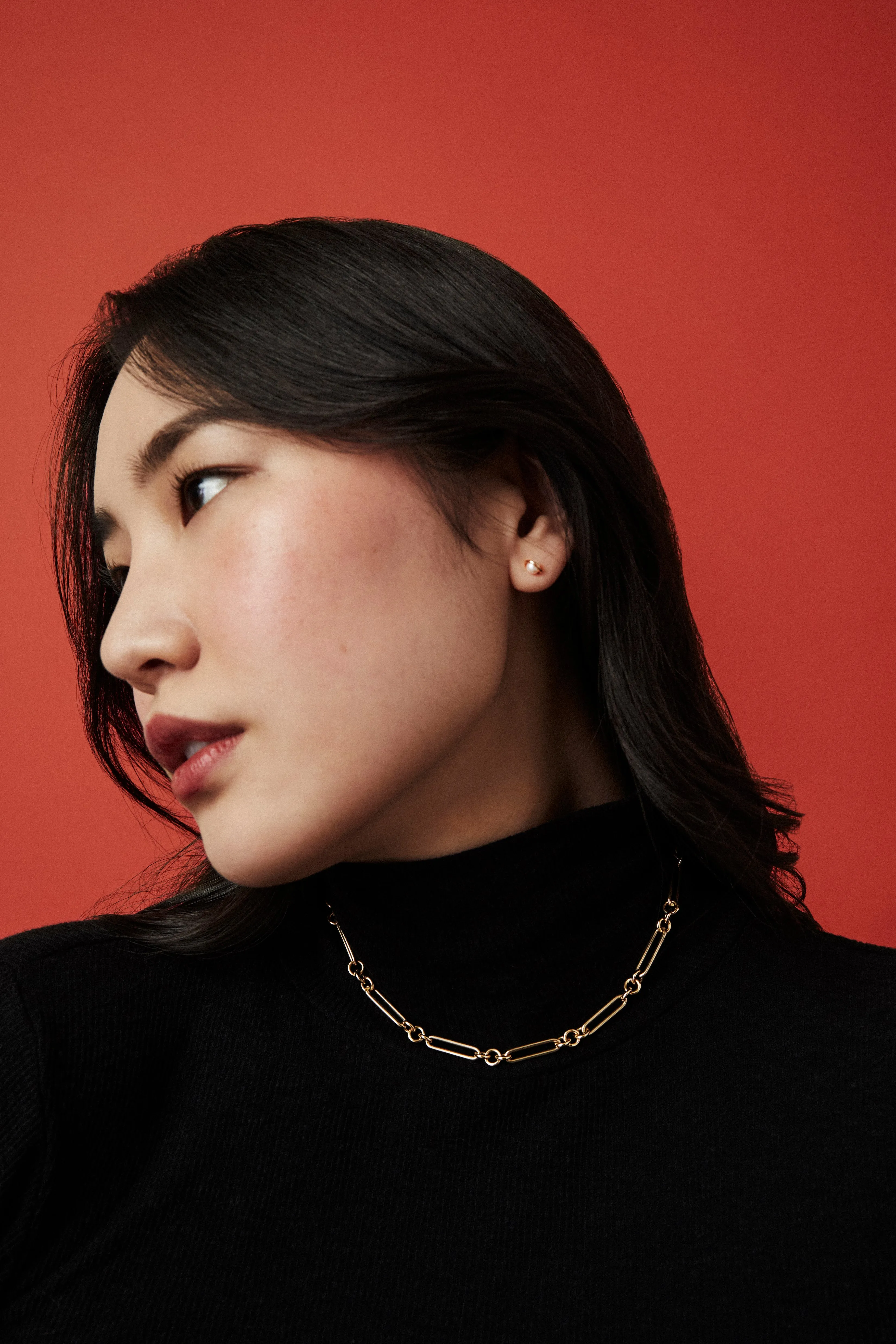 Mixed Link Chain Necklace - In Stock sold by Sophie Ratner product image thumbnail 4