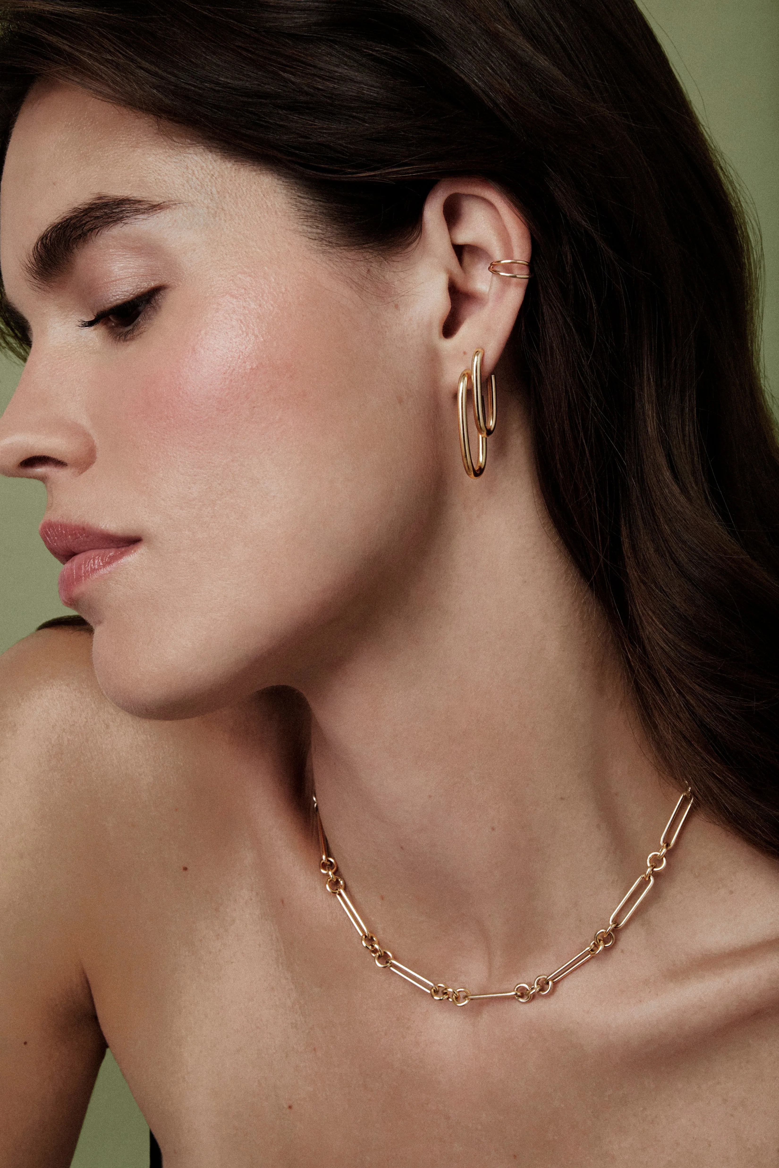 Mixed Link Chain Necklace - In Stock sold by Sophie Ratner product image thumbnail 5