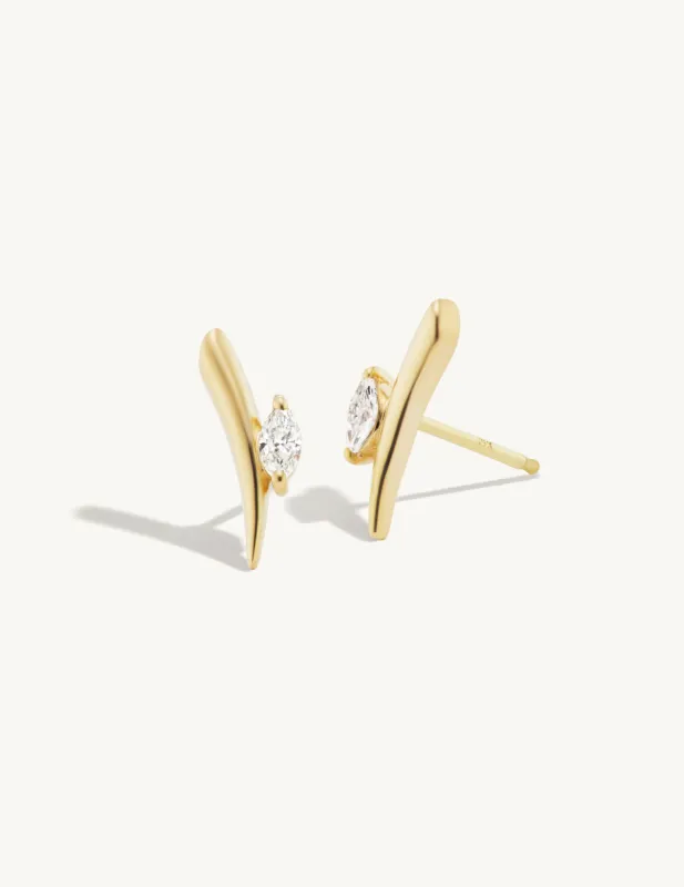 Marquise Thorn Studs - In Stock sold by Sophie Ratner