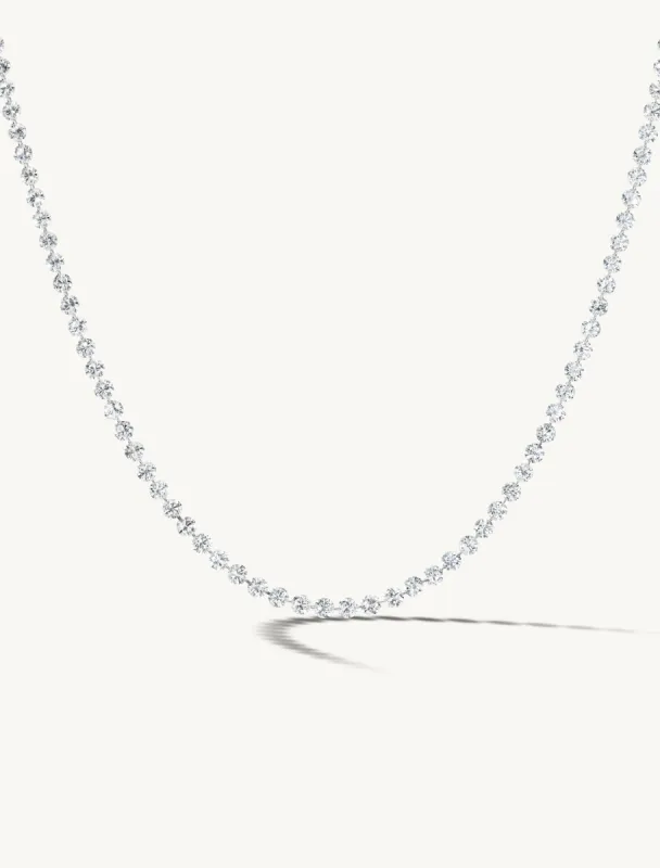 Pierced Diamond Tennis Necklace - In Stock sold by Sophie Ratner