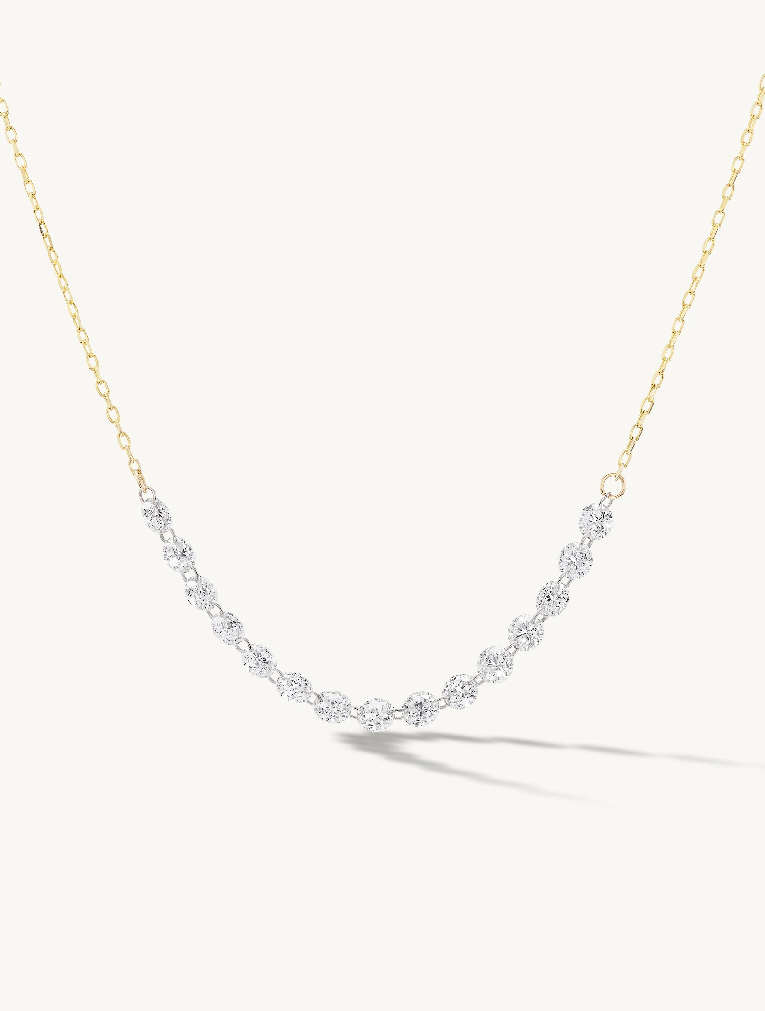 Petite Pierced Tennis Necklace - In Stock sold by Sophie Ratner