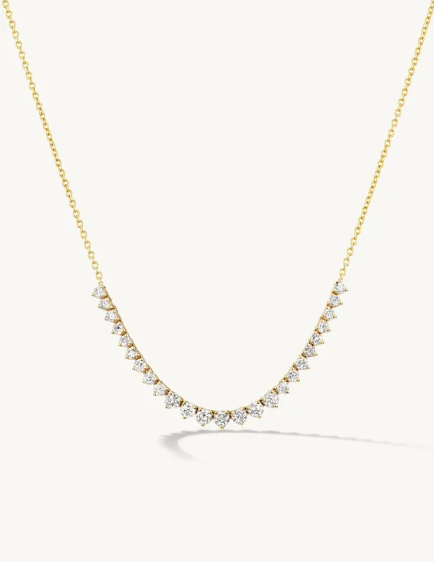 Graduating Diamond Tennis Necklace - In Stock sold by Sophie Ratner