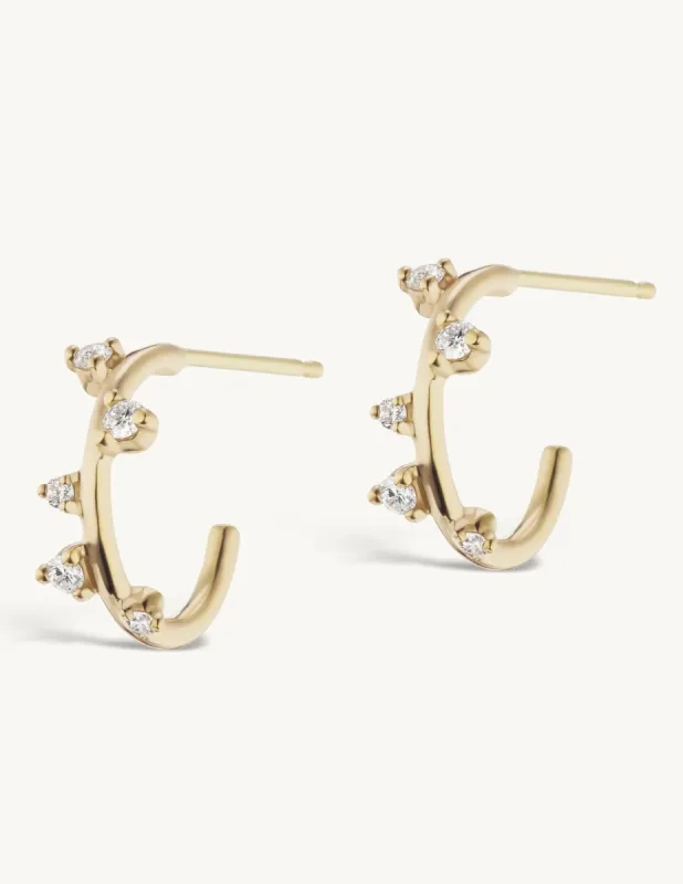 Mini Scatter Hoops - In Stock sold by Sophie Ratner