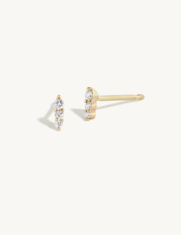 Diamond Row Studs - In Stock sold by Sophie Ratner