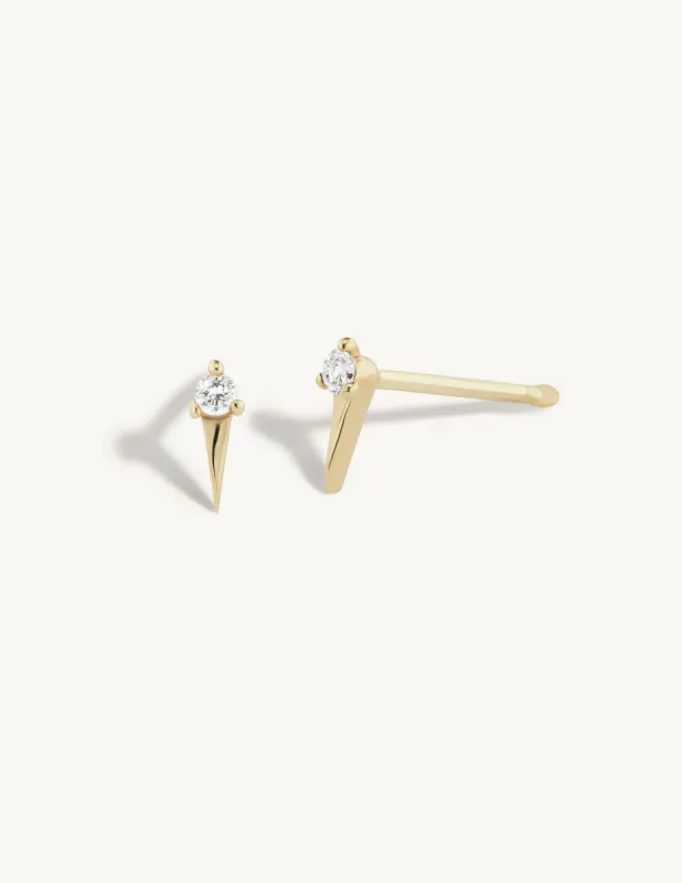 Diamond Dagger Studs - In Stock sold by Sophie Ratner