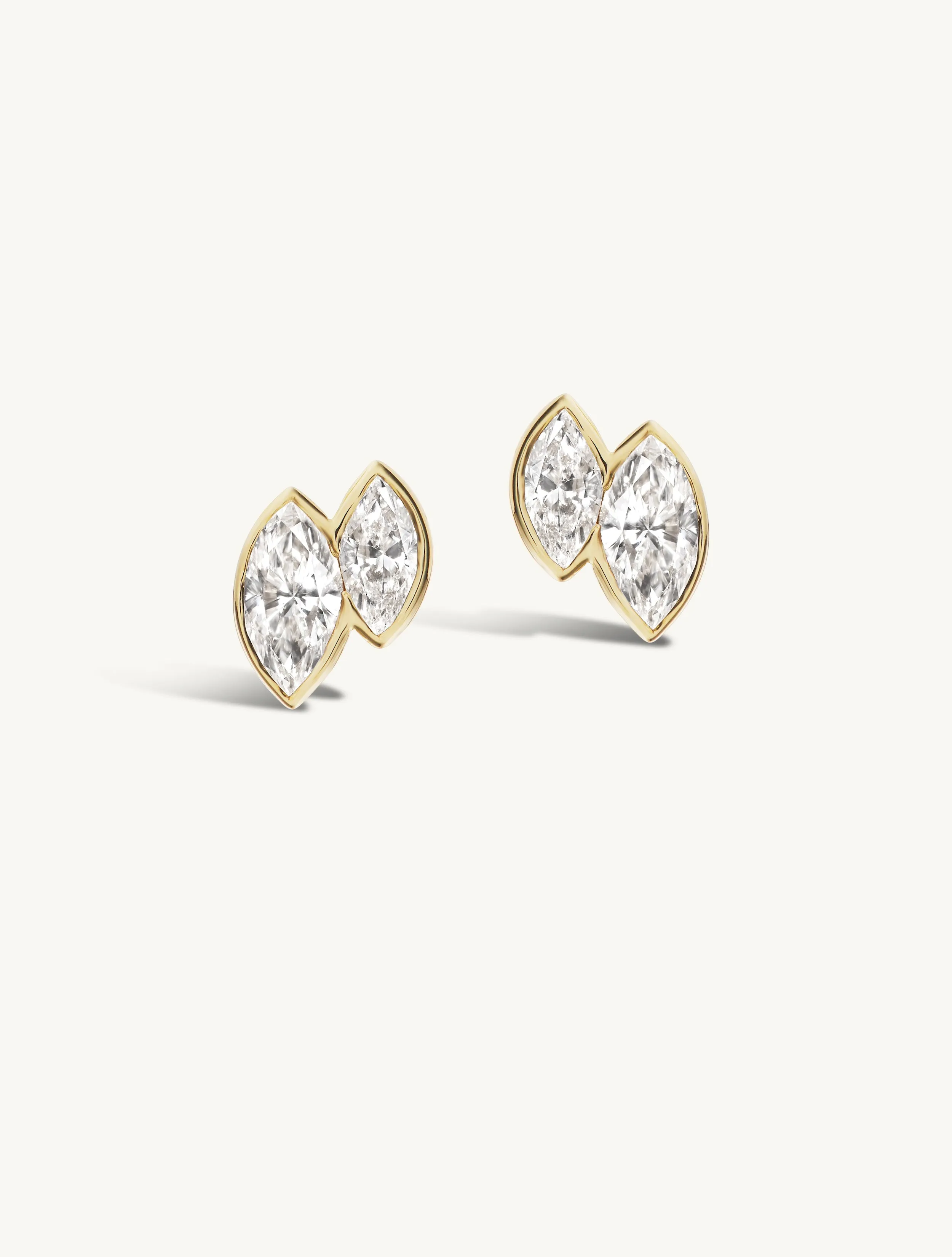Duet Marquise Stud - In Stock sold by Sophie Ratner