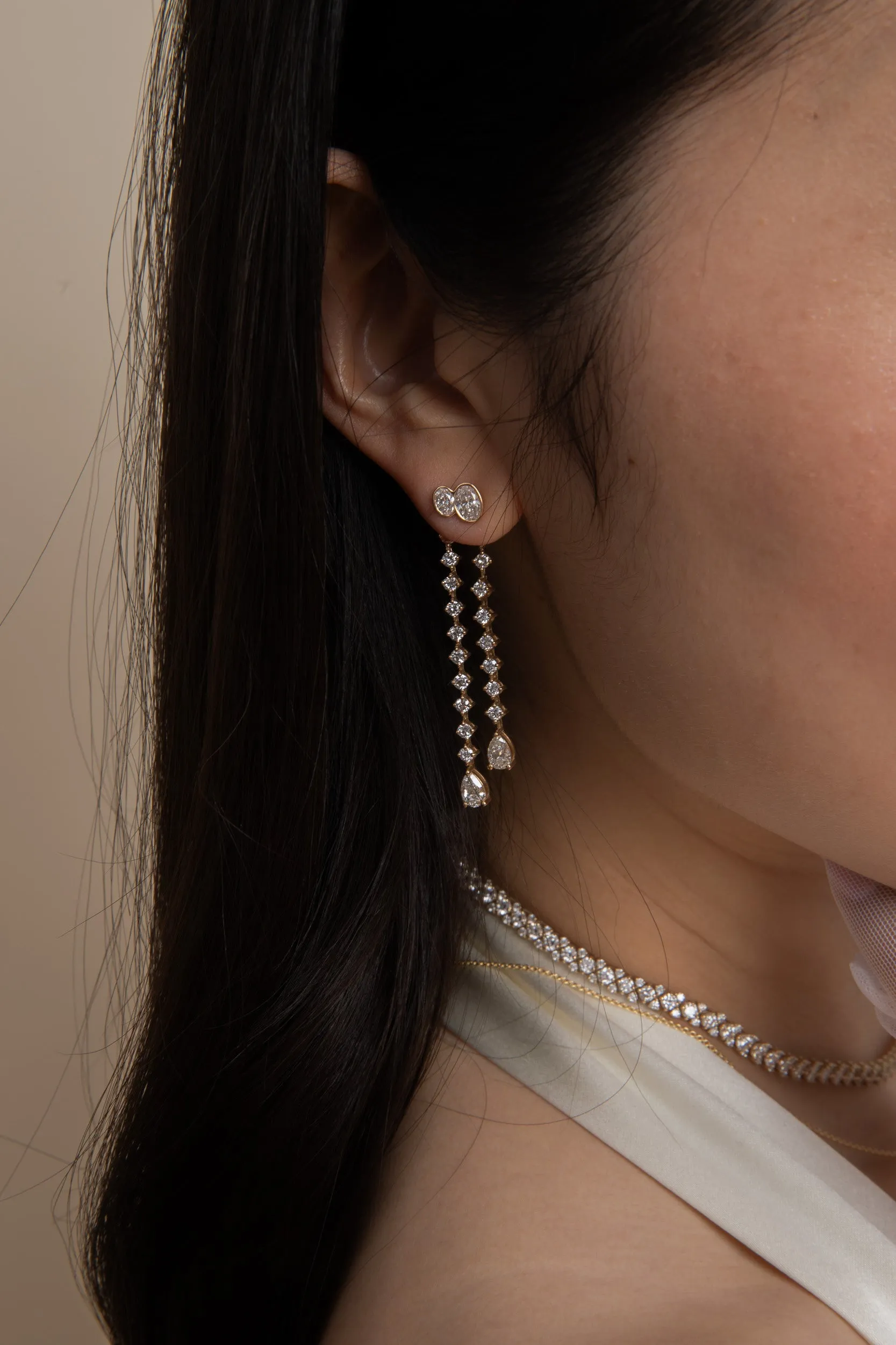 Duet Oval Stud - In Stock sold by Sophie Ratner product image thumbnail 3