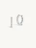 Double Prong Small Diamond Hoops - In Stock sold by Sophie Ratner