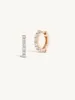 Double Prong Small Diamond Hoops - In Stock sold by Sophie Ratner