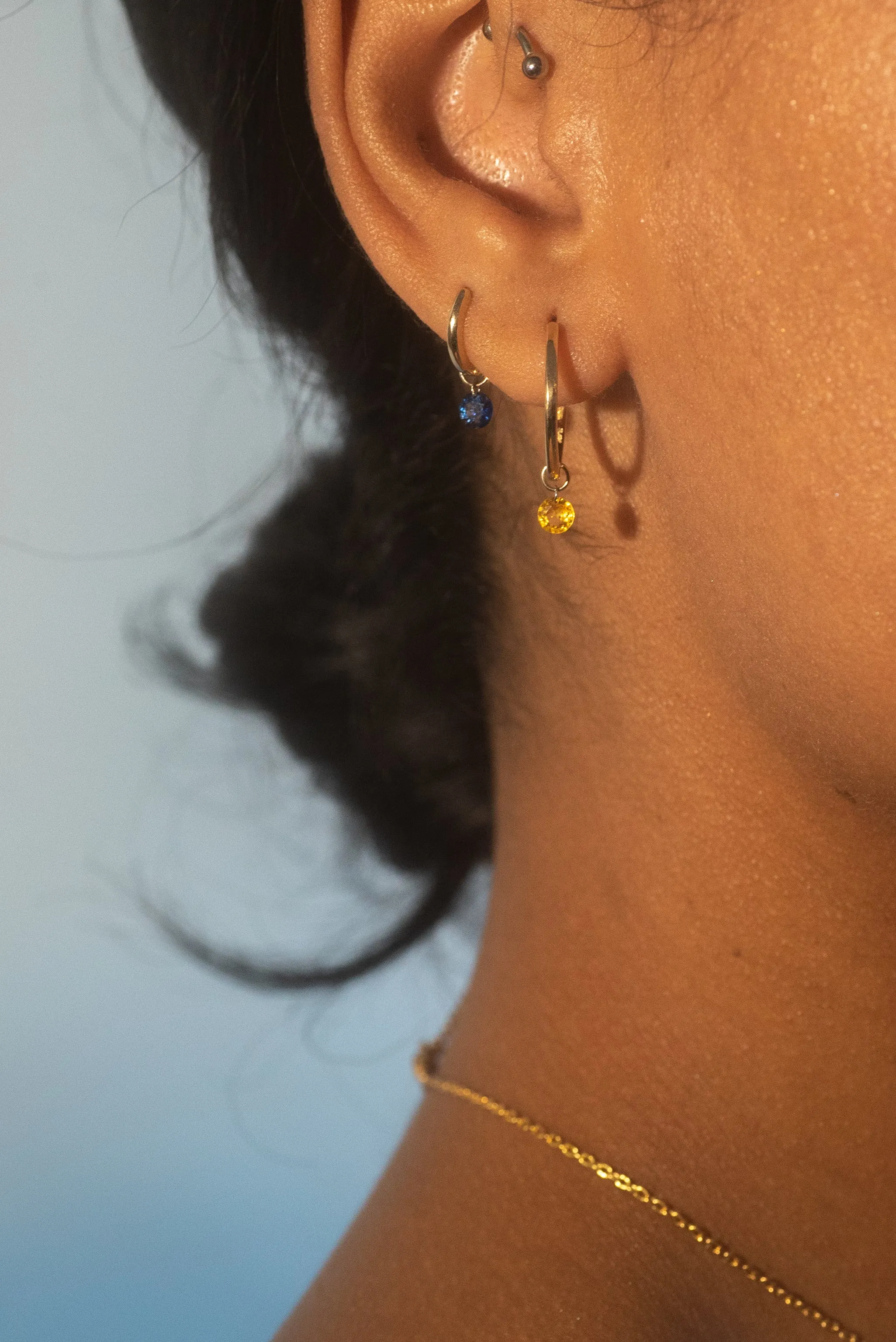 15mm Gold Huggies - In Stock sold by Sophie Ratner product image thumbnail 5