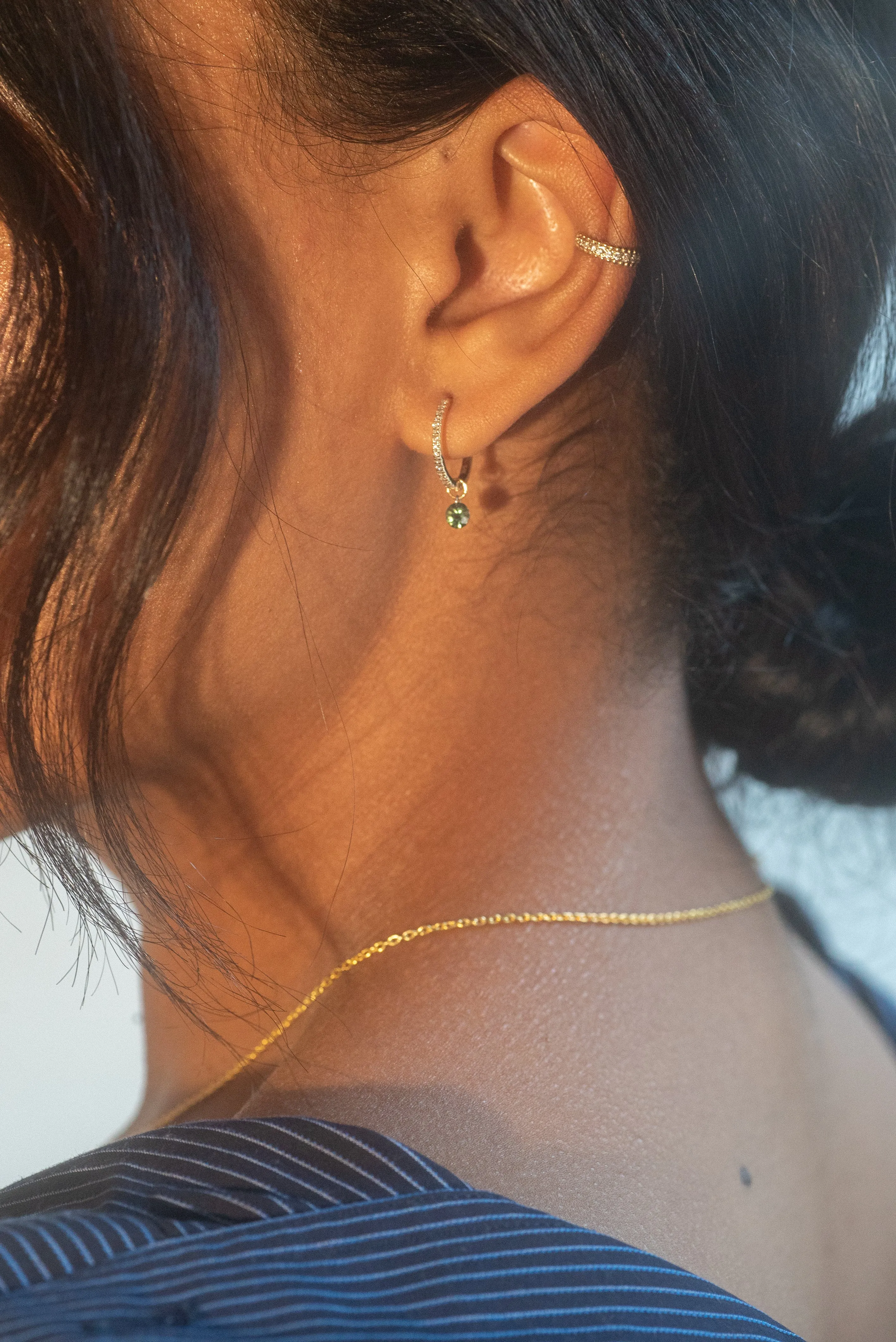 12mm Pave Huggies - In Stock sold by Sophie Ratner product image thumbnail 3