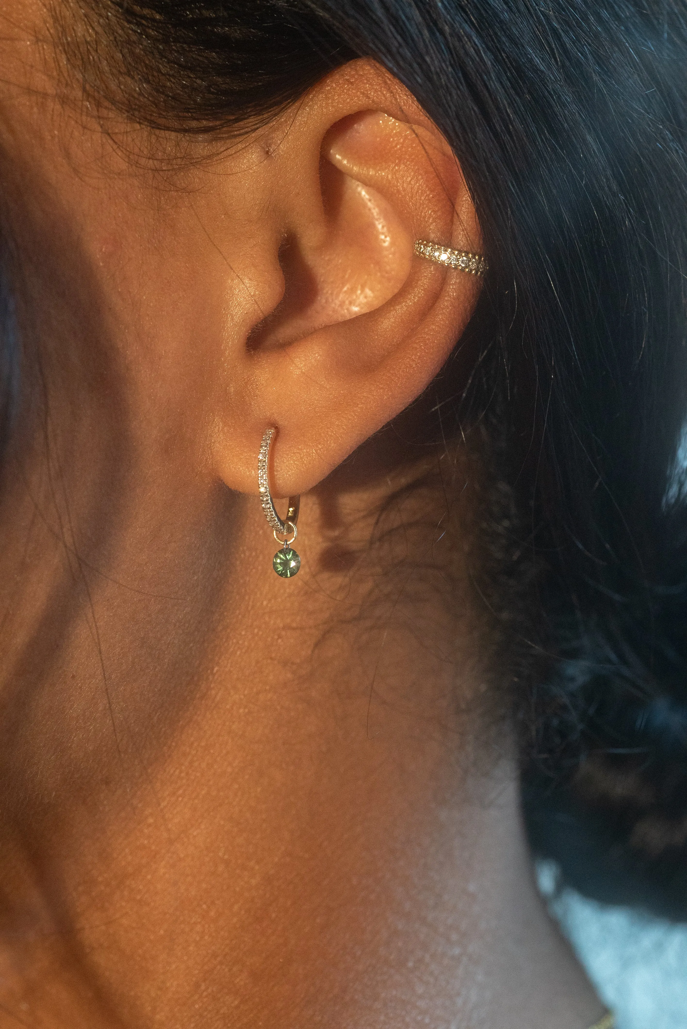 12mm Pave Huggies - In Stock sold by Sophie Ratner product image thumbnail 2