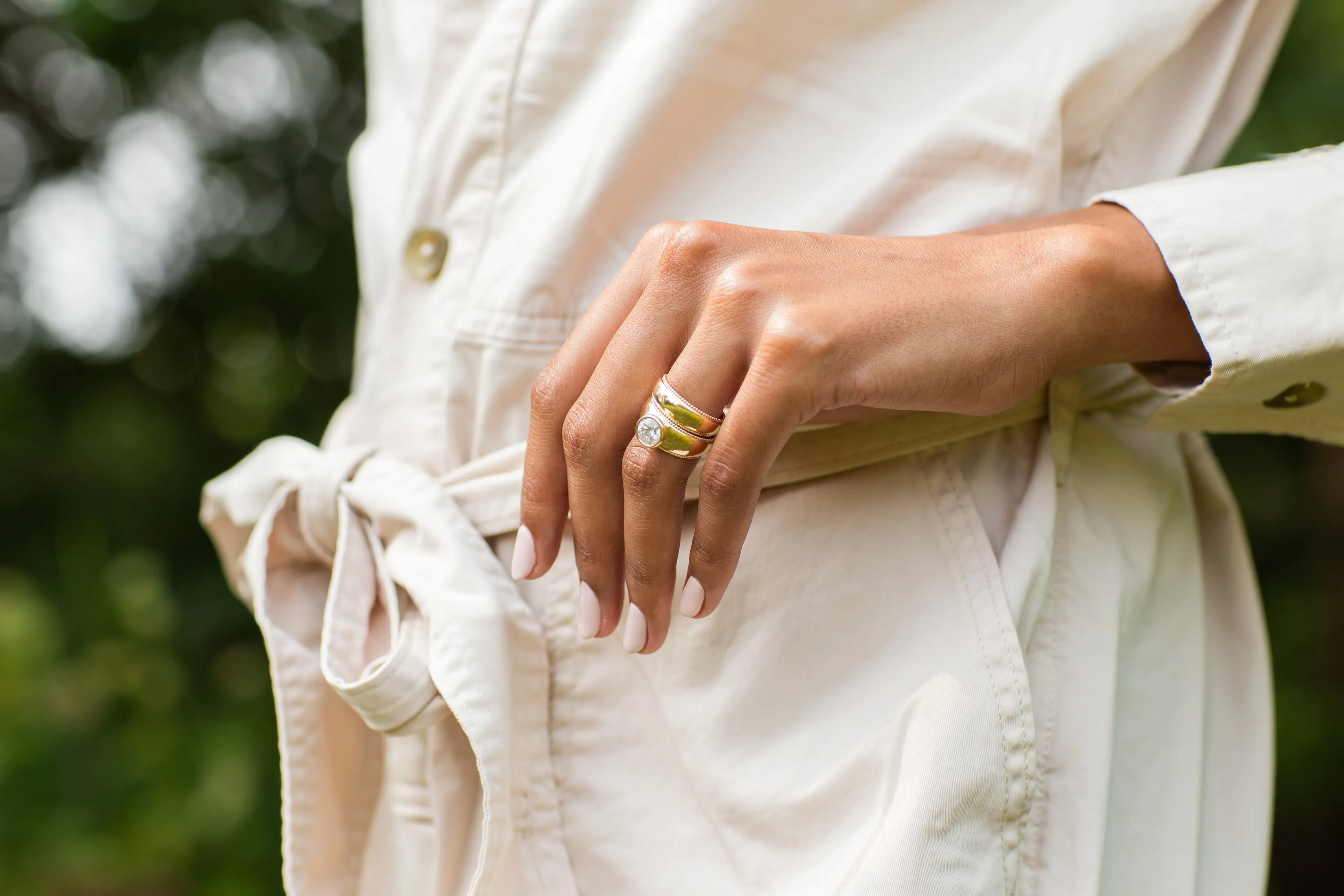 Wide Band with Milgrain Size 6 - In Stock sold by Sophie Ratner product image thumbnail 3