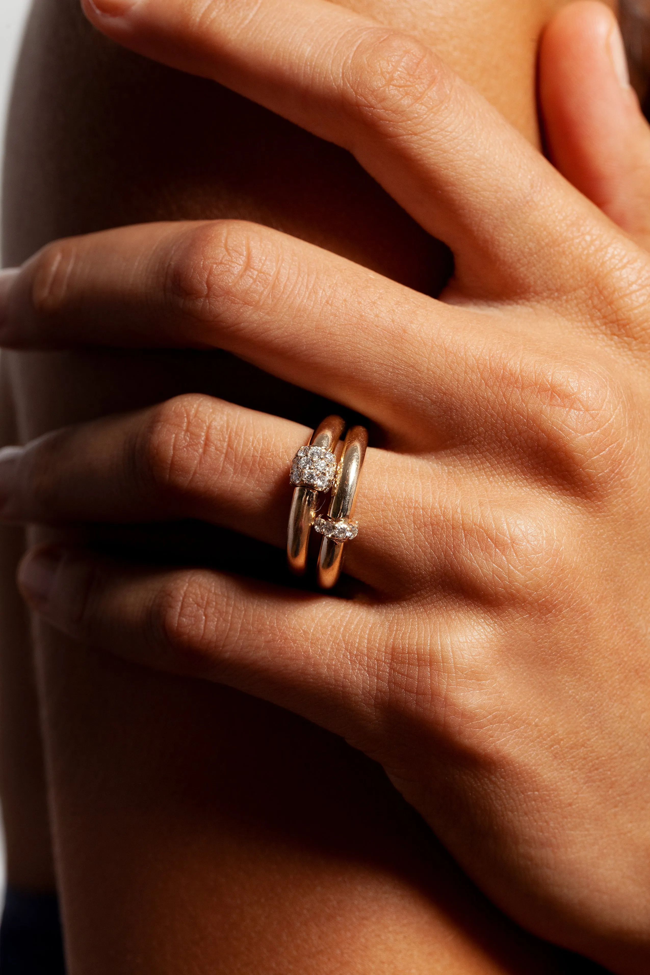 Single Diamond Domed Ring Size 6 - In Stock sold by Sophie Ratner product image thumbnail 5