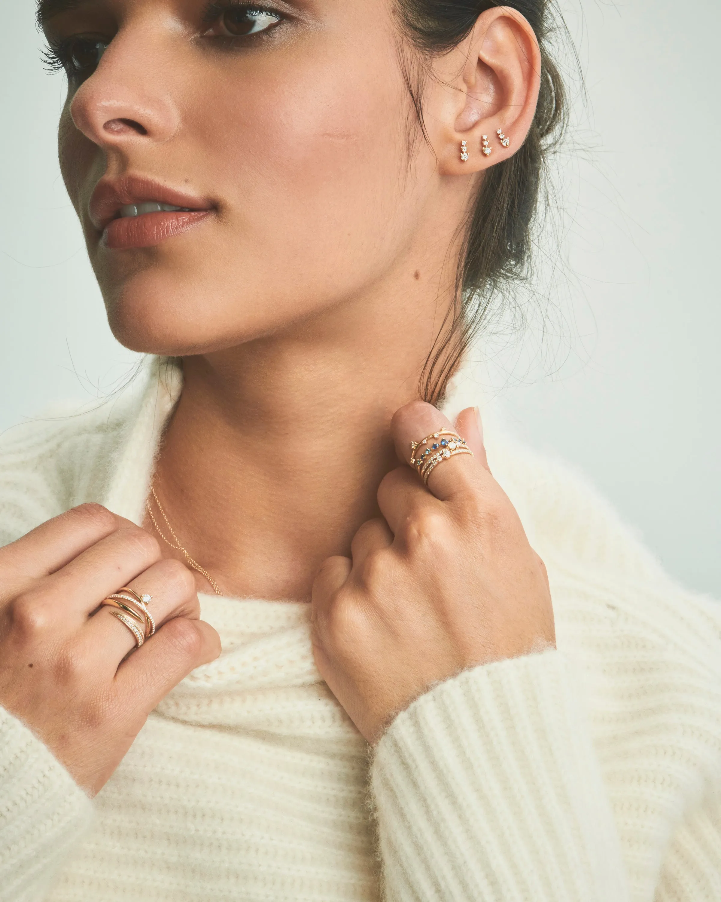 Triplet Studs - In Stock sold by Sophie Ratner product image thumbnail 3