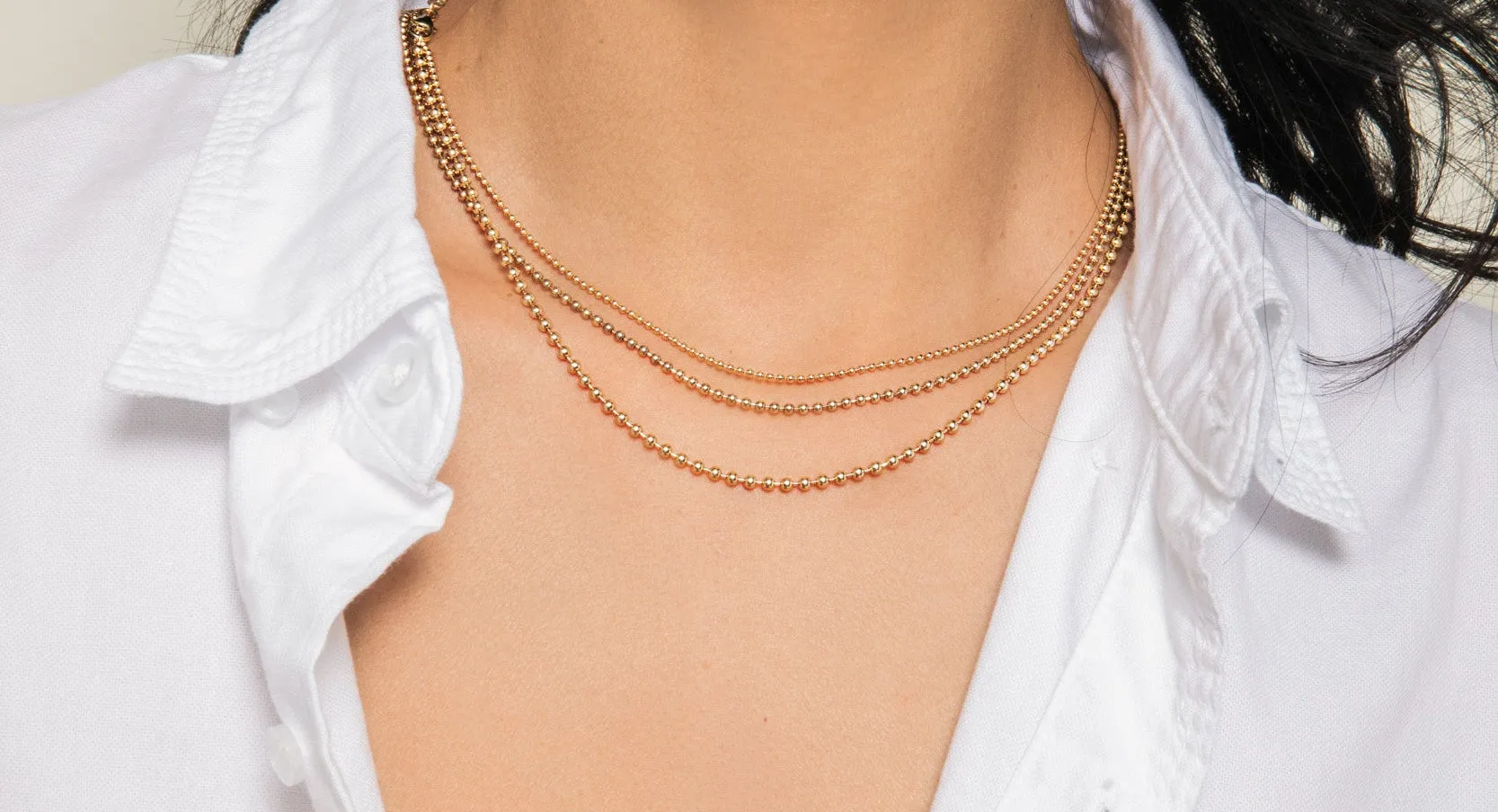 Beaded Chain Necklace sold by Sophie Ratner product image thumbnail 3