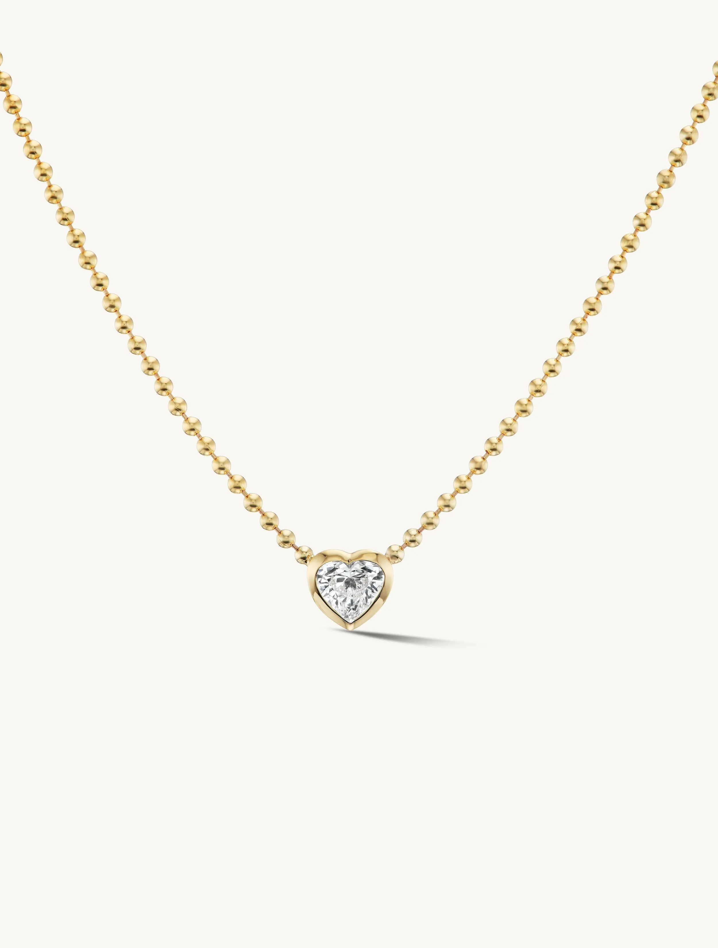 Beaded Heart Pendant sold by Sophie Ratner