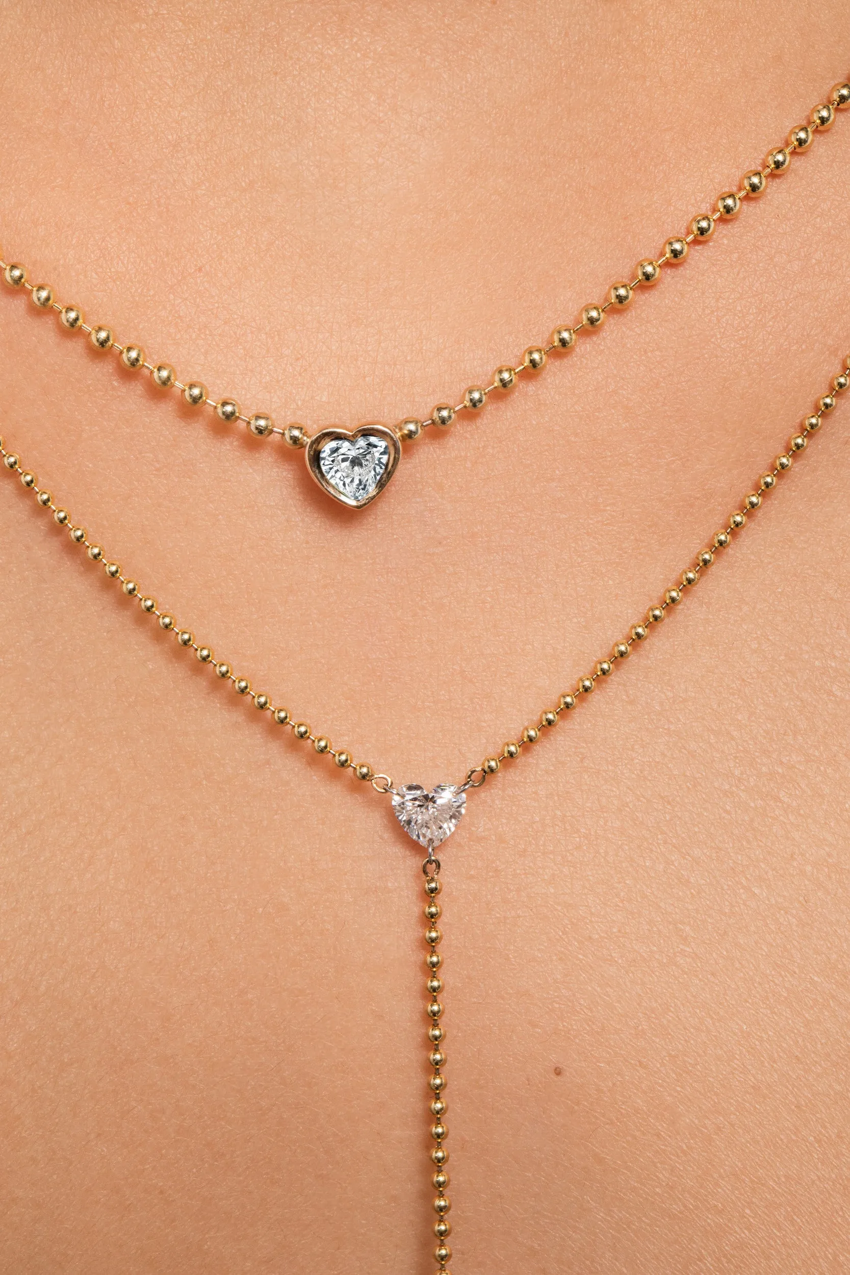 Beaded Heart Pendant sold by Sophie Ratner product image thumbnail 2