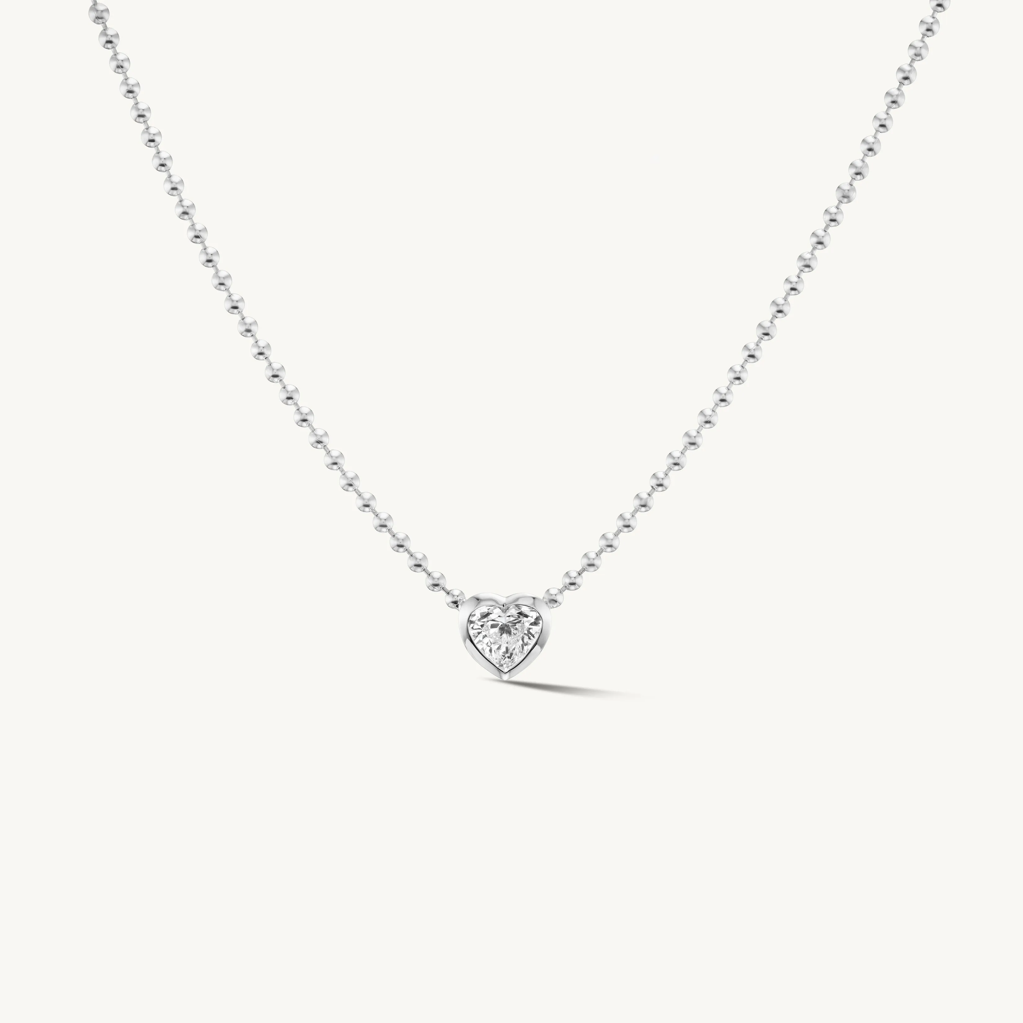 Beaded Heart Pendant sold by Sophie Ratner product image thumbnail 4