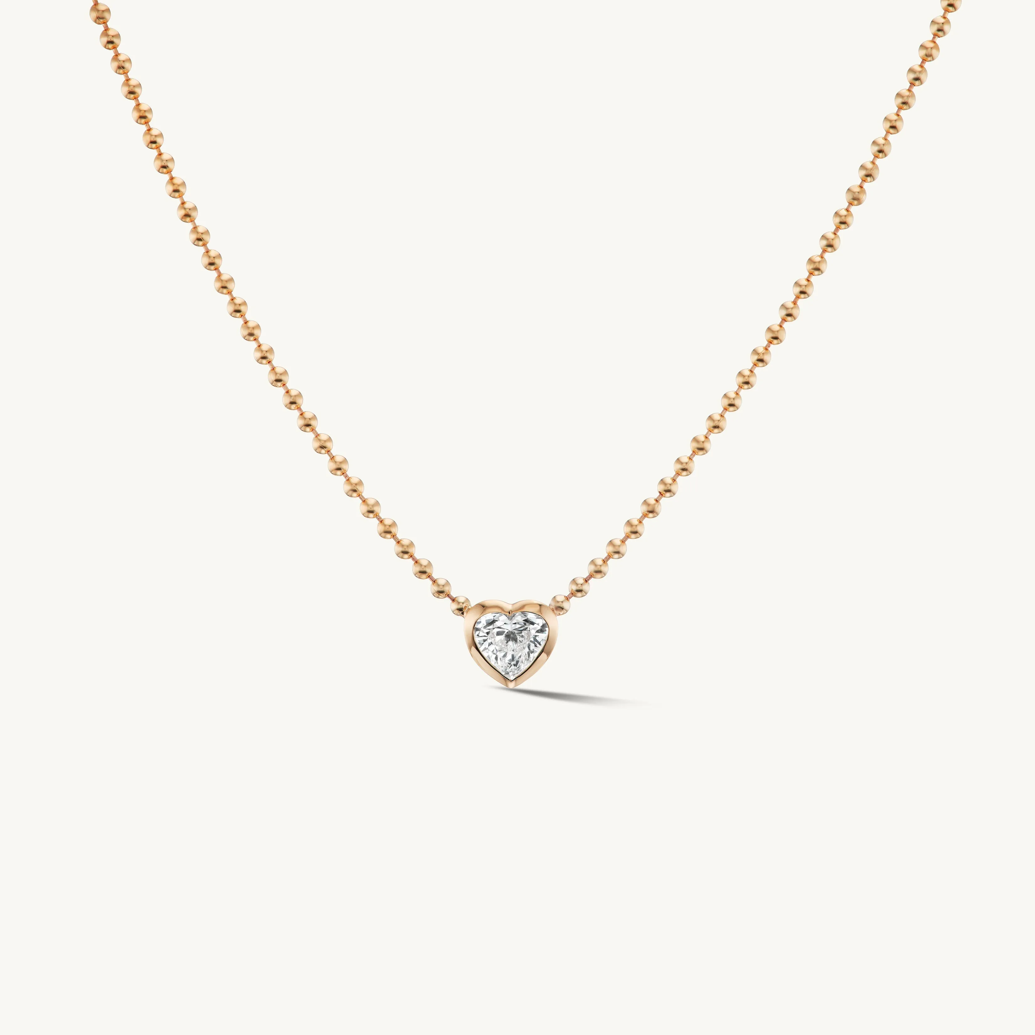 Beaded Heart Pendant sold by Sophie Ratner product image thumbnail 3