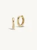 Sunrise Hoop + Free Mini Pierced Diamond Charms sold by Sophie Ratner
