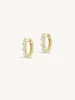 8mm Diamond Bezel Hoops + Free Mini Diamond Charms sold by Sophie Ratner