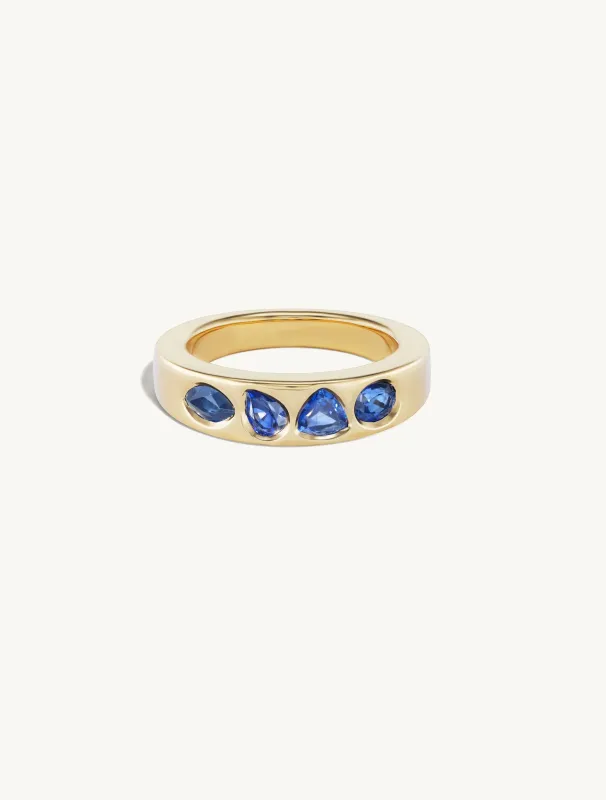 Blue Sapphire Geometric Band sold by Sophie Ratner