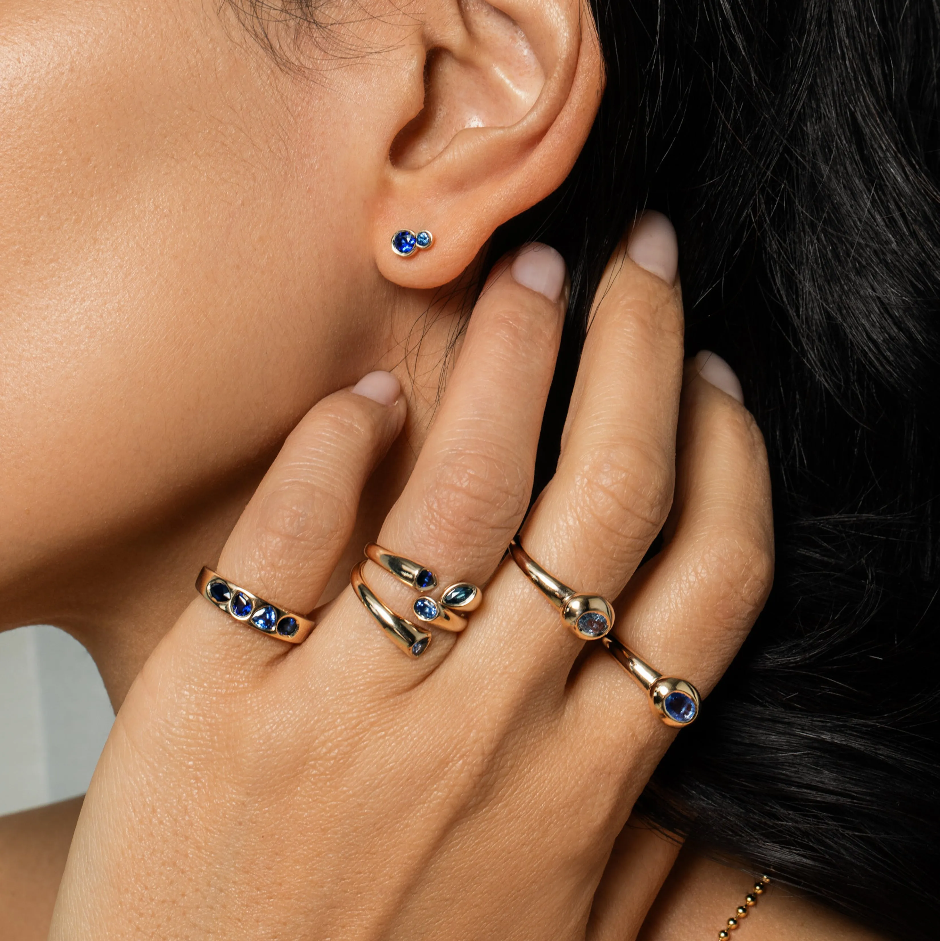 Blue Sapphire Wrapping Band sold by Sophie Ratner product image thumbnail 3