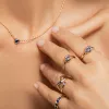 Blue Sapphire Venus Pinky Ring sold by Sophie Ratner