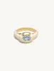 Blue Sapphire Venus Pinky Ring sold by Sophie Ratner