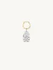XL Pear Pierced Diamond Charm Pair + Free 8mm Gold Huggies sold by Sophie Ratner