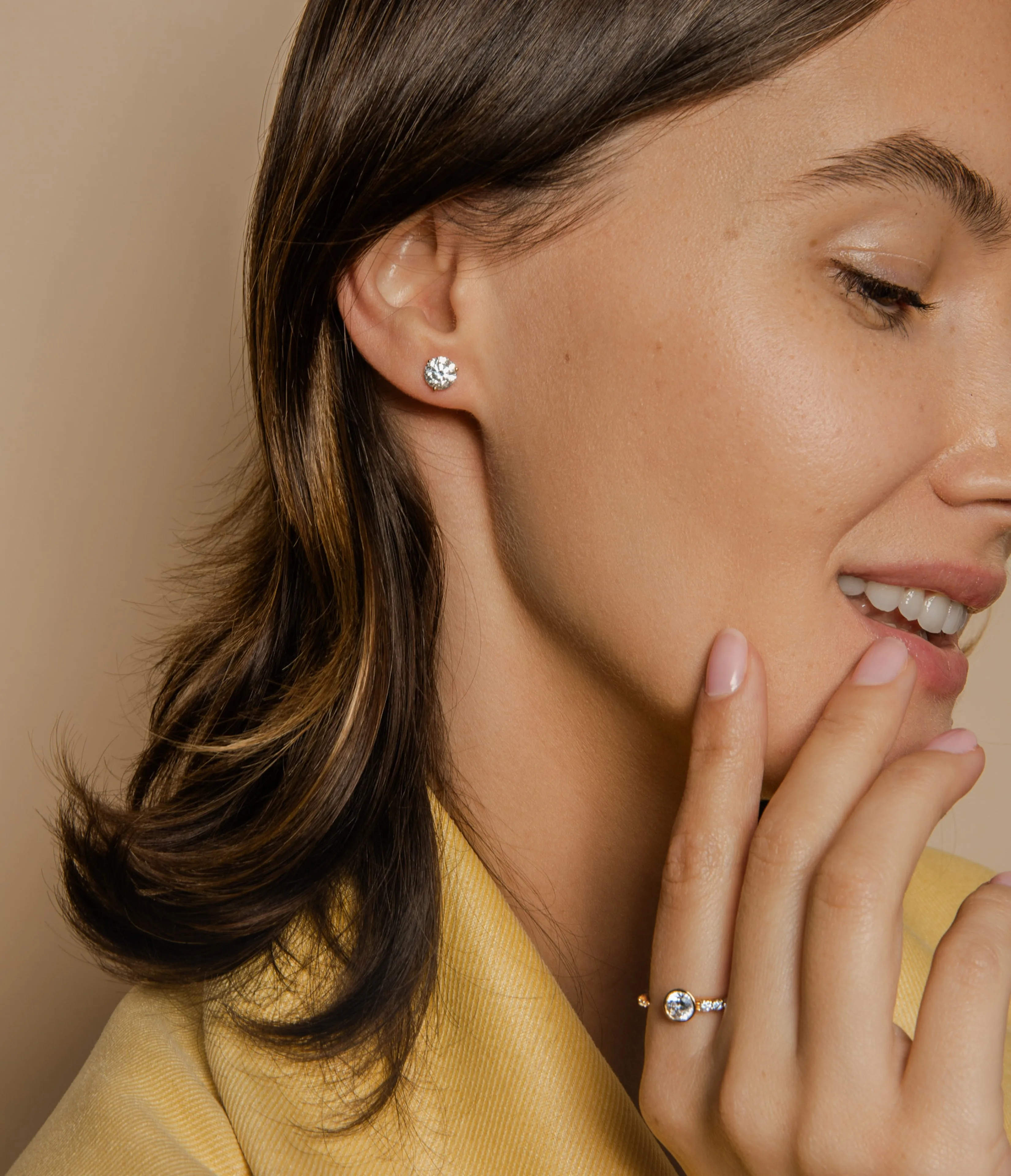 Small Fluted Stud sold by Sophie Ratner product image thumbnail 5