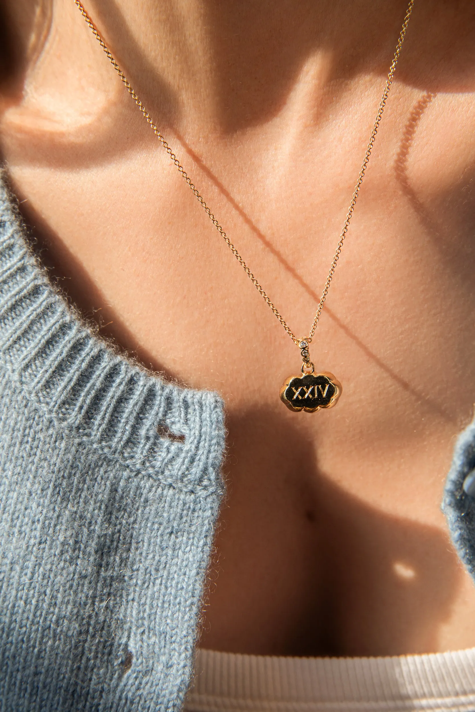 Cloud Pendant Necklace sold by Sophie Ratner product image thumbnail 2