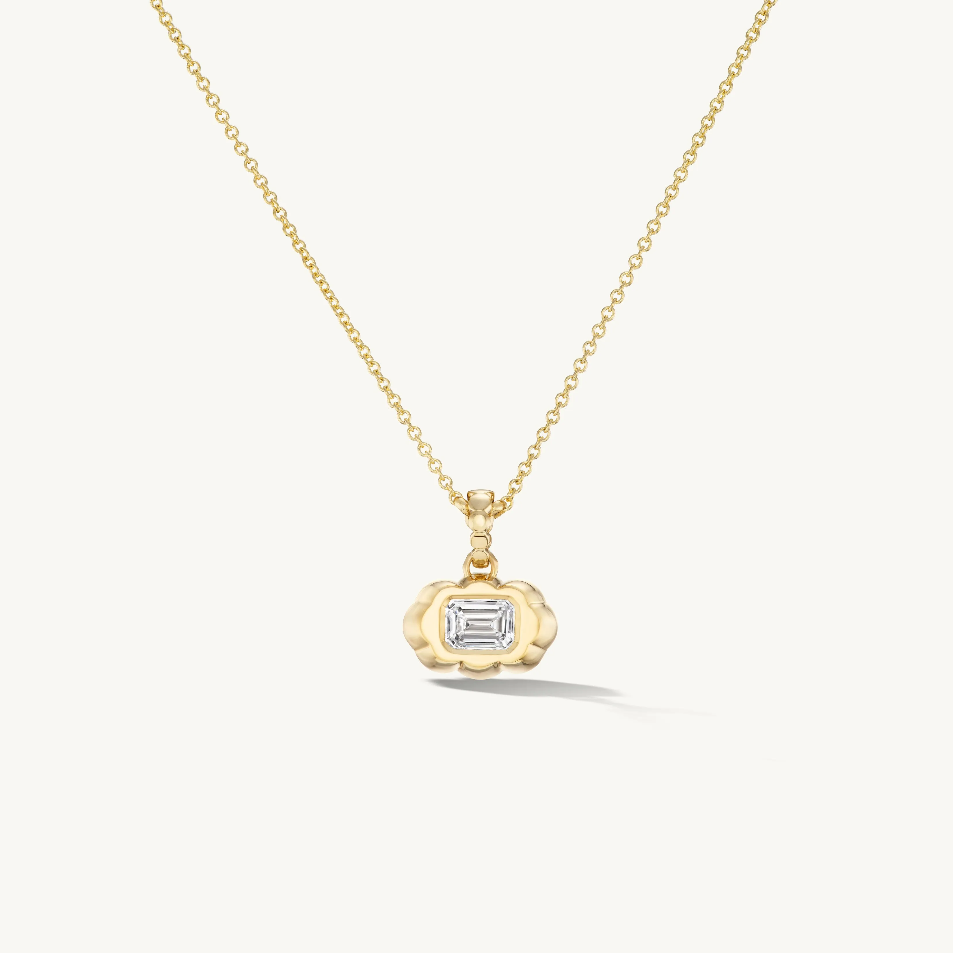 Cloud Diamond Pendant Necklace sold by Sophie Ratner product image thumbnail 3