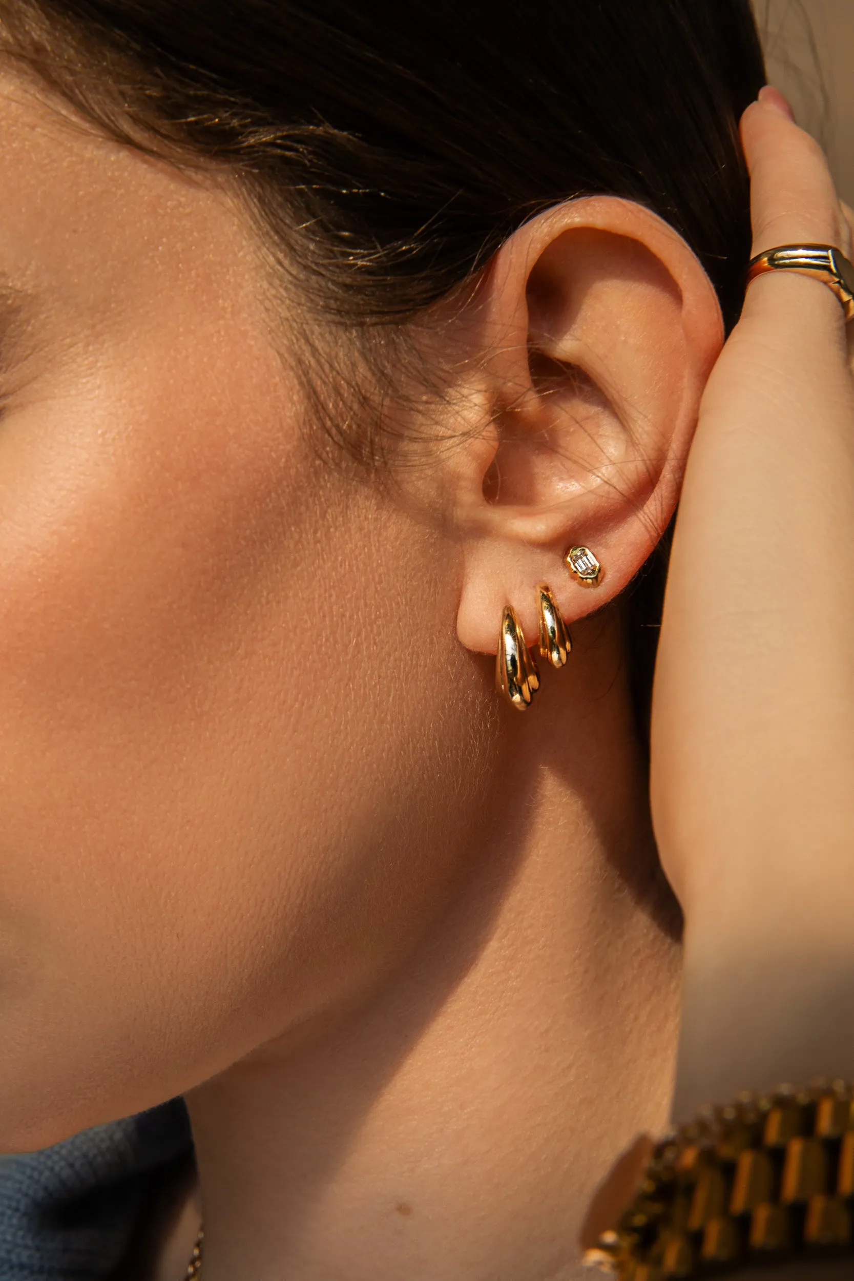 11mm Cloud Hoops - In Stock sold by Sophie Ratner product image thumbnail 2