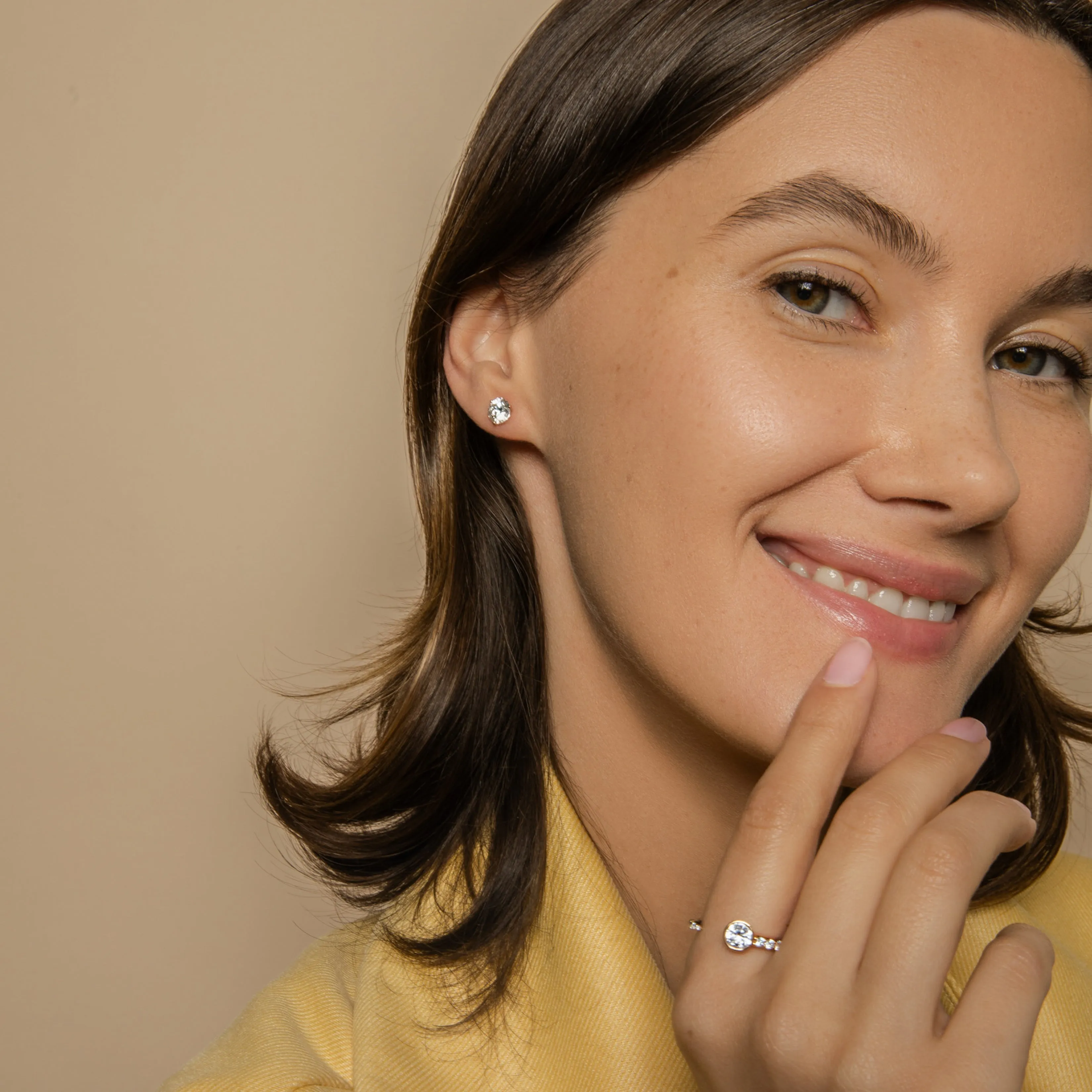 Small Fluted Stud - In Stock sold by Sophie Ratner product image thumbnail 4