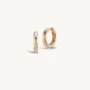 Sunrise Hoop + Free Mini Round Pierced Diamond Charms sold by Sophie Ratner