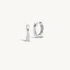 Sunrise Hoop + Free Mini Round Pierced Diamond Charms sold by Sophie Ratner